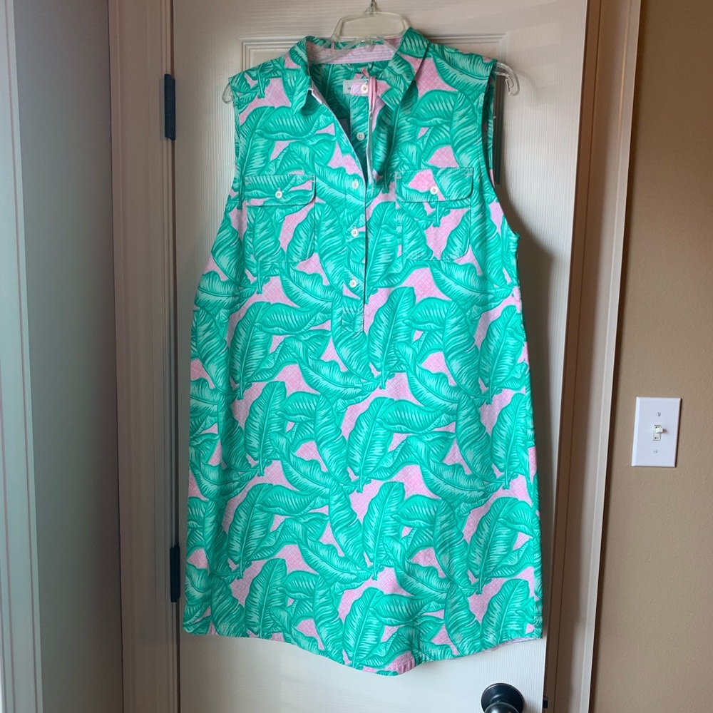 NWT Vineyard Vines - Banana Leaf Margo Shirt Dress - Sz 14